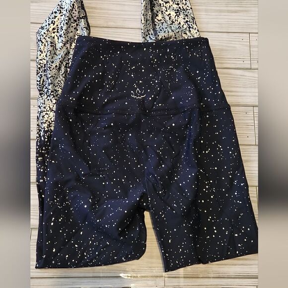 Beyond Yoga Ombre Alloys Shimmering Leggings Navy Blue Size Xs - Picture 5 of 10